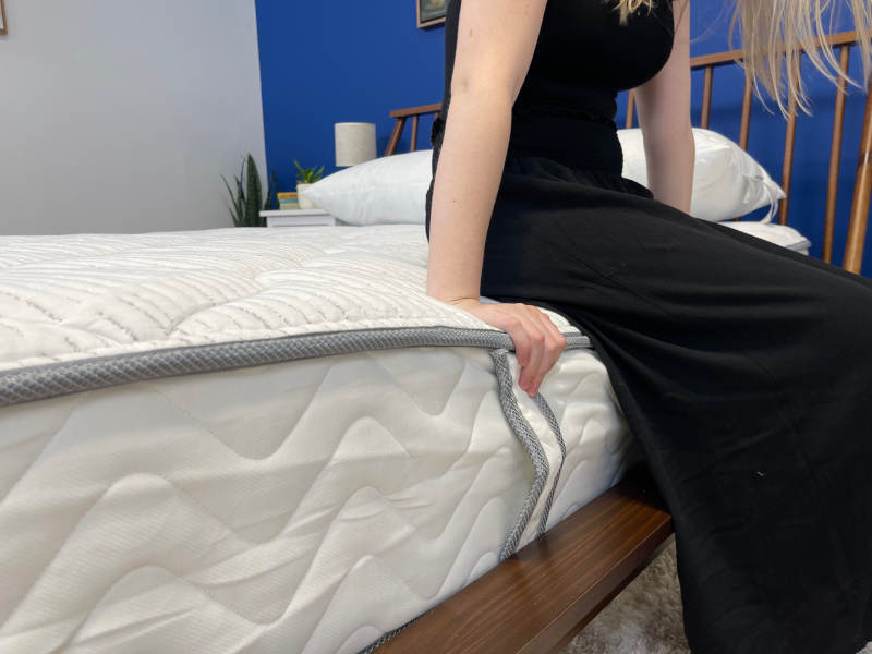 Close-up of tester sitting on the edge of the DLX Classic