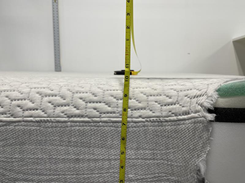 Measuring the edge of the Tuft & Needle Mattress