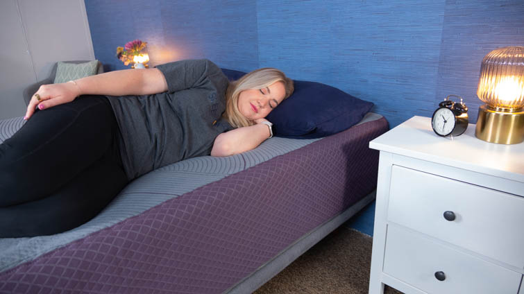 Side sleeping on the Purple Restore Plus