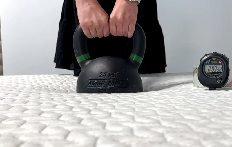 Response test on the Tuft & Needle Mattress